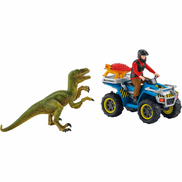 Hračka Schleich Útěk před Velociraptorem na čtyřkolce 