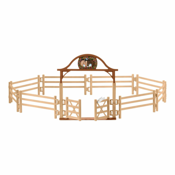 Výběh Schleich Horse Club se vstupní branou, figurka na h...