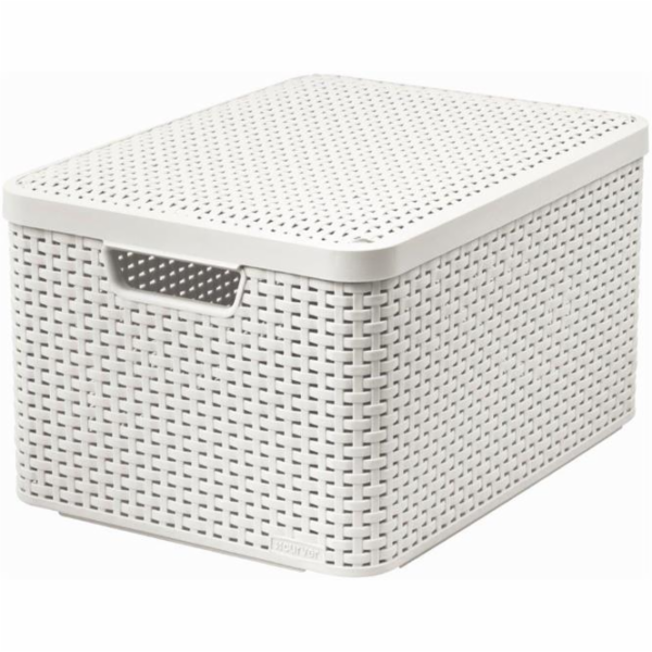 Box Curver Style L 30L s víkem bílý