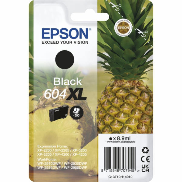 Epson Tintenpatrone schwarz 604 XL                    T 10H1