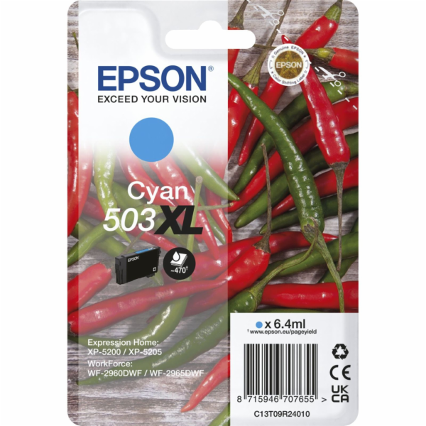 Inkoust Epson azurový 503XL (C13T09R24010)