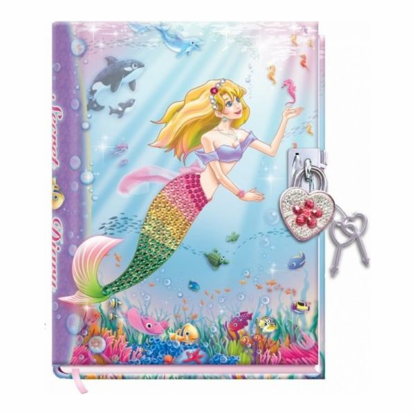 Pulio Pecoware Deník mořské panny s visacím zámkem