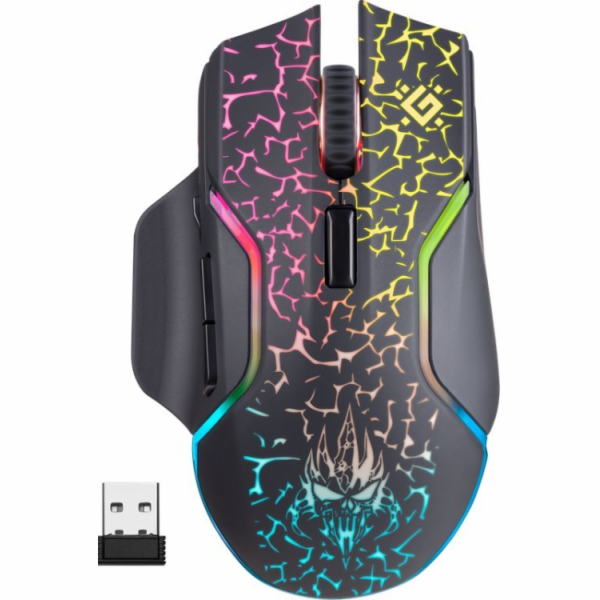 DEFENDER MOUSE GM-067 ONESHOT OPTIC RF RGB 3200dpi 7P opt...