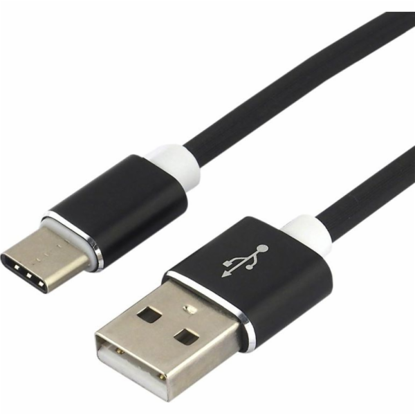 everActive cable USB-C 1m - Black silicone quick charge 3...