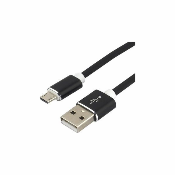 everActive cable micro USB 1m - Black silicone quick char...