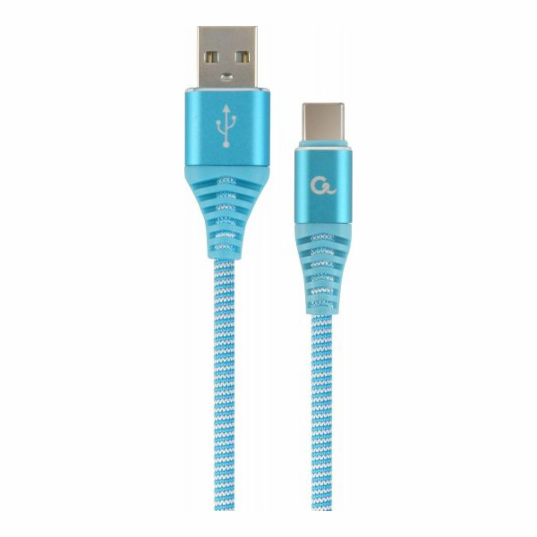GEMBIRD CC-USB2B-AMCM-2M-VW Premium cotton braided Type-C...