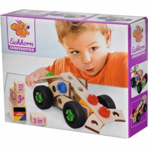 Stavebnice Závodní auto 35 prvků Eichhorn Constructor