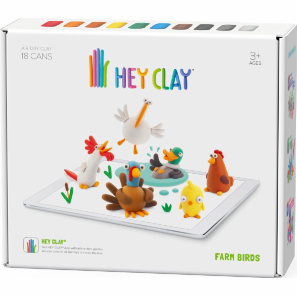 Masa Plastyczna - Ptaki Z Farmy Hey Clay