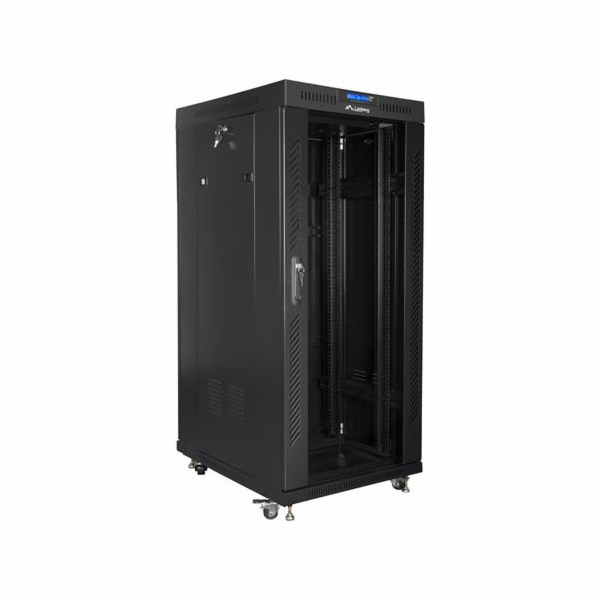 Stojací RACK instalační skříň 19 22U 800X800 černé LCD sk...