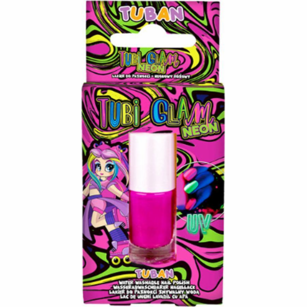 Lak na nehty Tubi Glam - neonově růžový 5ml