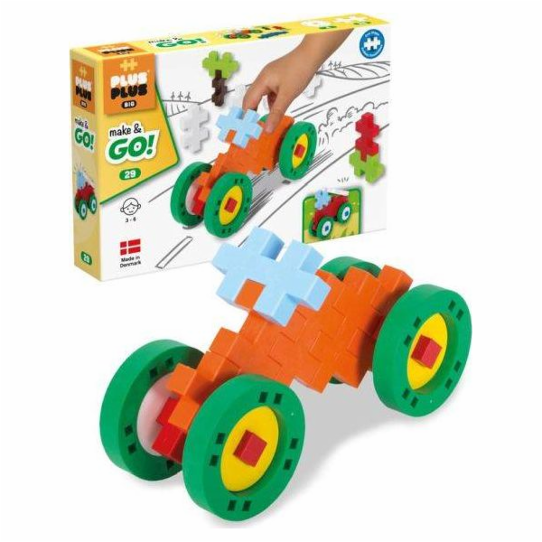 Plus Plus Big Make &amp; Go kostky 25 kusů