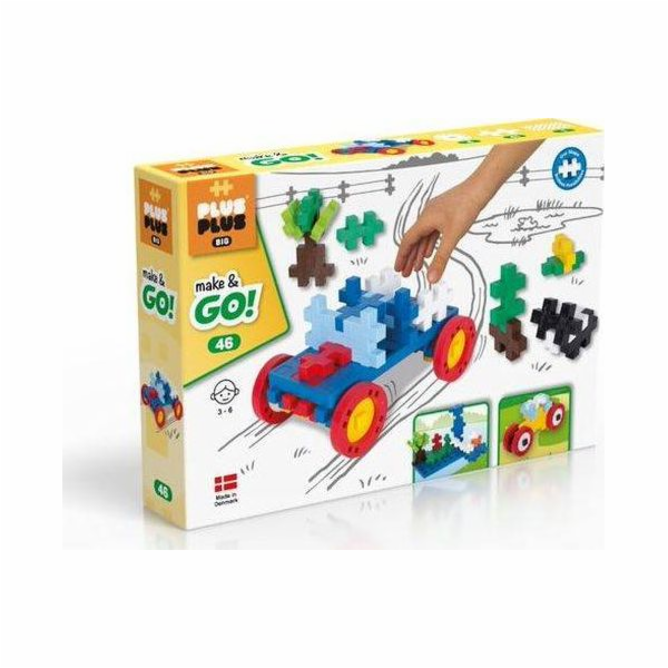 Plus Plus Big Make &amp; Go kostky 45 kusů