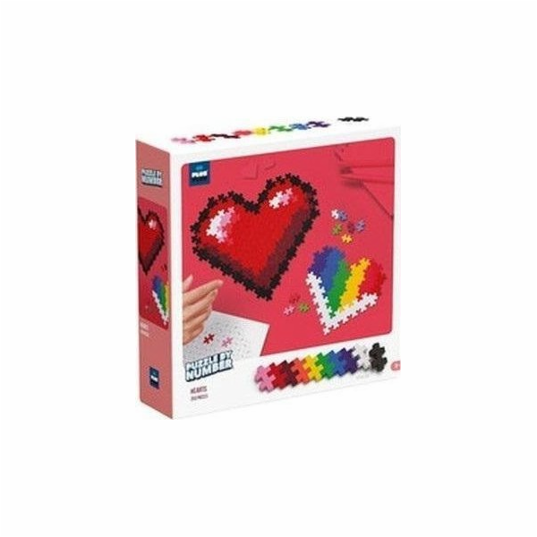 Plus-Plus Puzzle By Number Heart 250 Pieces