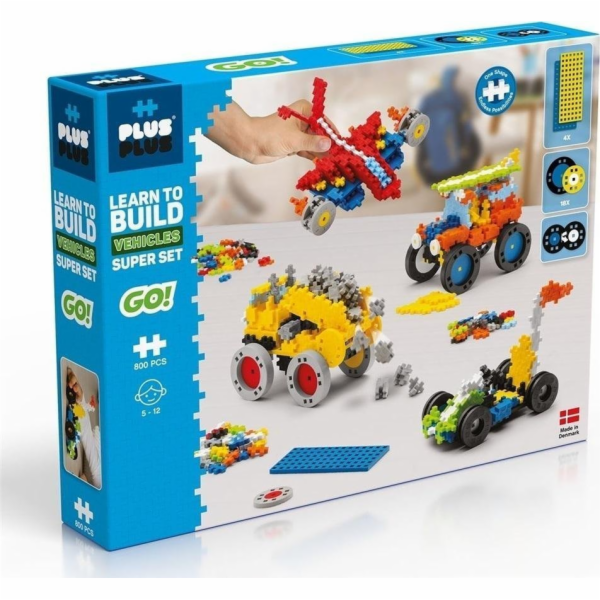 Plus-Plus Learn to Build Vehicles 800 Pieces