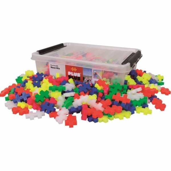 Plus Plus Velké bloky - Neonové barvy 200 kusů