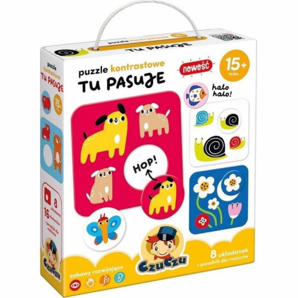 Puzzle kontrastowe - Tu pasuje
