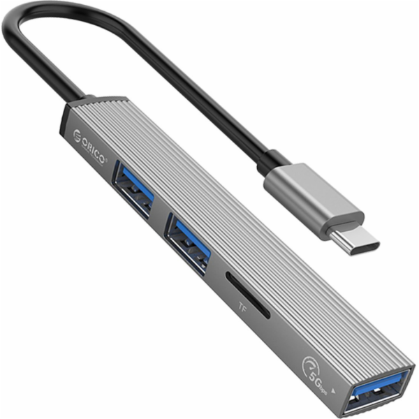 ORICO HUB USB-C; 3x USB-A (2x2.0 1x3.1) TF 5 GBPS AH-12F-...