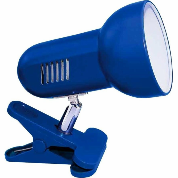 Activejet Clip-on desk lamp blue metal E27 thread