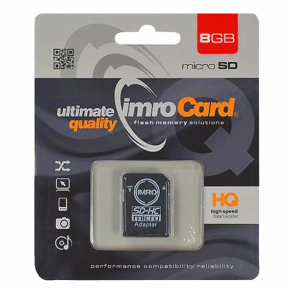 IMRO MicroSDHC/8G 8 GB UHS-I Class 10