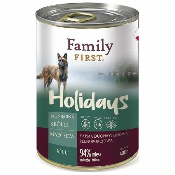 FAMILY FIRST Holidays Adult Lamb Rabbit Carrot - Wet dog ...