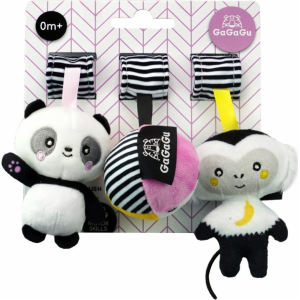 Plush panda přívěsky Monkey Ball Gagaga