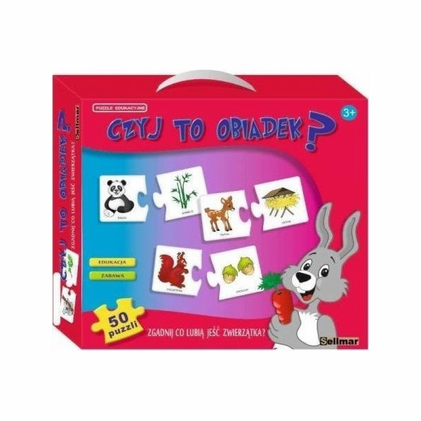 Puzzle edukacyjne Czyj to obiadek? ABINO
