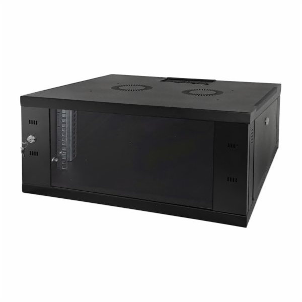 Alantec 9U 19 Hanging Cabinet Black- 450 mm