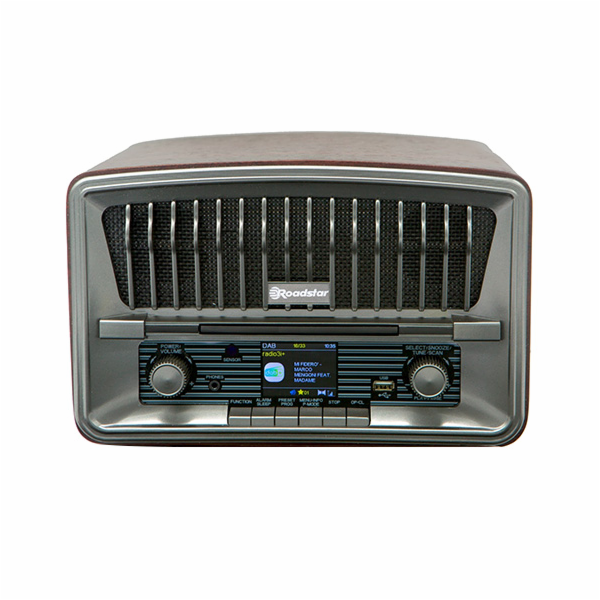 Rádio Roadstar, HRA-270CD+BT, vintage styl, DAB+/DAB/RDS,...
