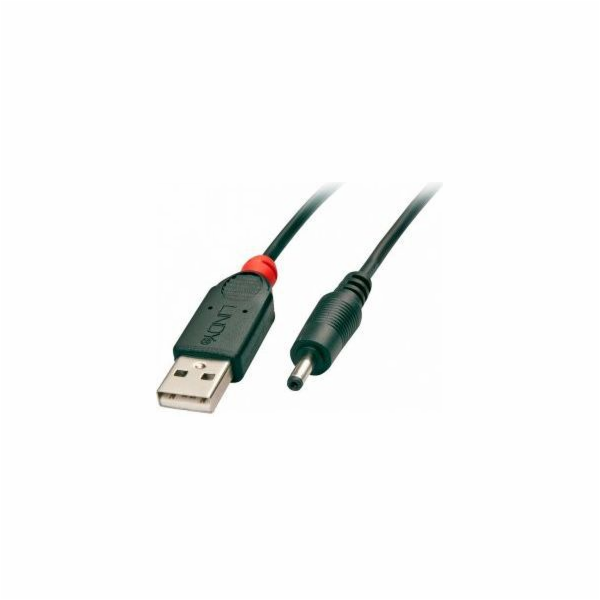 Lindy USB-A – DC 2,50/0,7 mm 1,5 m černý kabel (70265)