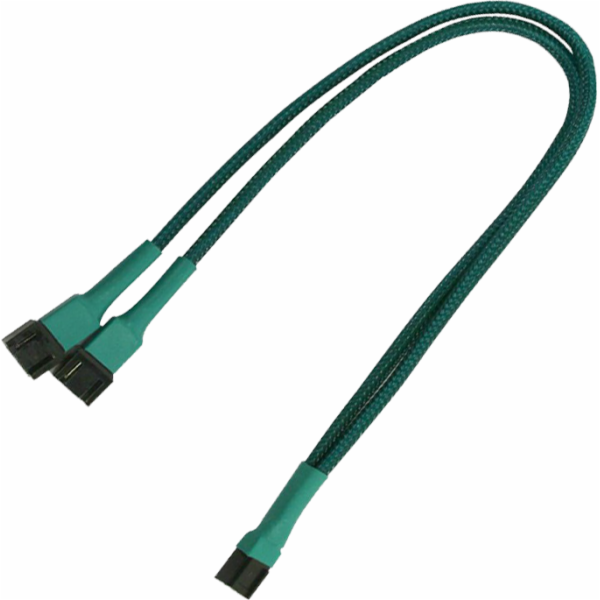 Nanoxia 3-pin – 3-pin x2, 0,3 m, zelená (900500002)