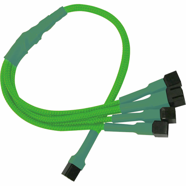 Nanoxia 3-pin - 3-pin x4, 0,3 m, zelená (NX34A30NG)