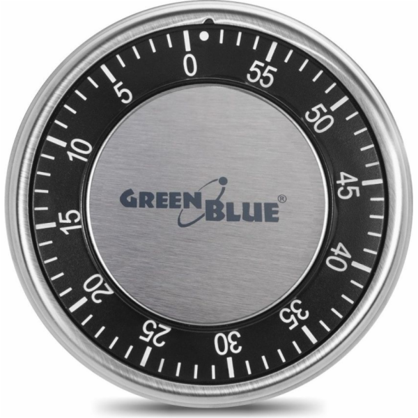 Greenblue 51348 Mechanická kuchyňská minutka Stříbrná