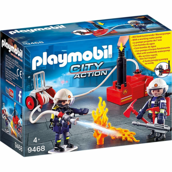 Hasičské auto se žebříkem Playmobil, Hasiči, 89 dílků