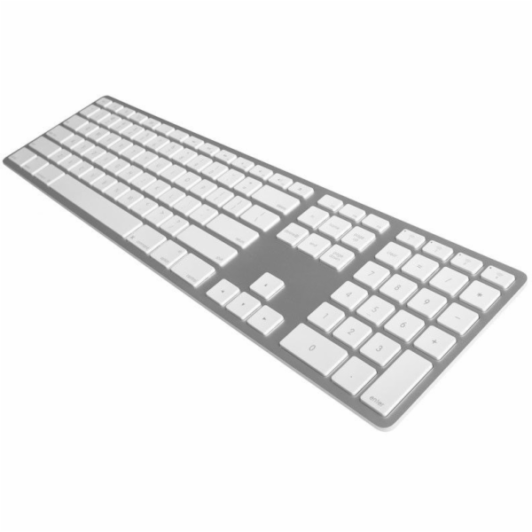 Bezdrátová klávesnice Matias Silver Silver UK (FK418BTLSB...