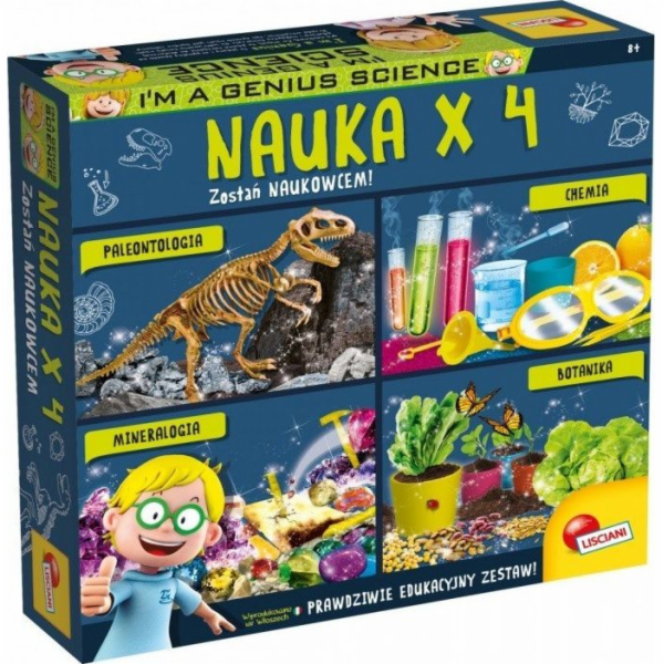 Zestaw naukowy I M A Genius Nauka x 4