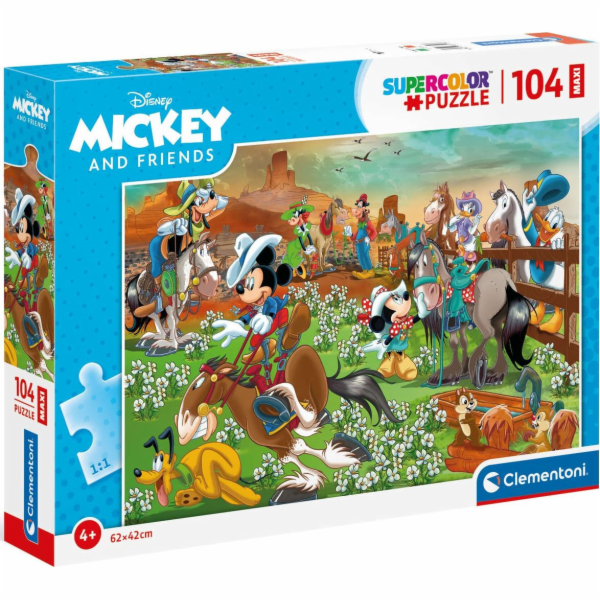 Puzzle 104 elementy Maxi - Myszka Miki i Przyjaciele