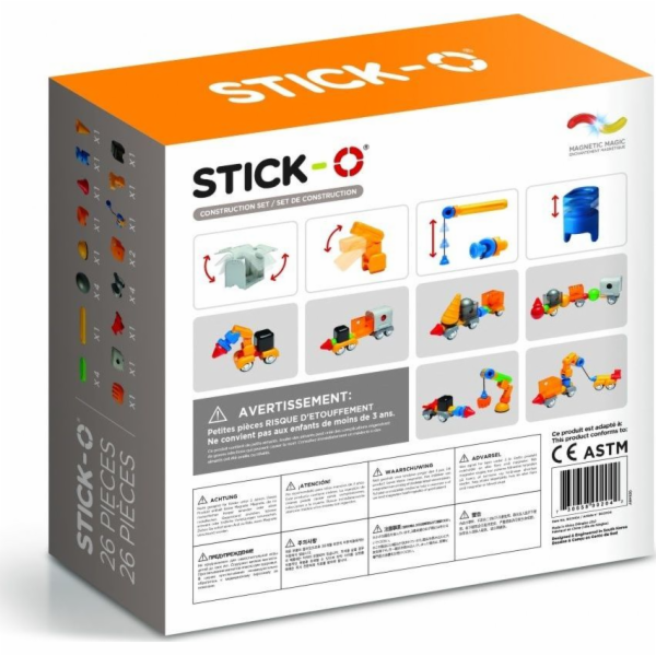 Stavebnice Magformers Magnetic Stick-O 26 kusů (005-902004)