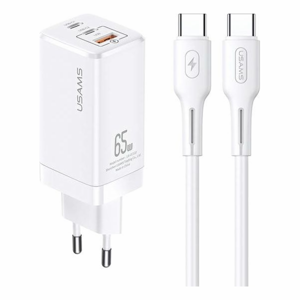Usams MT nabíječka 1x USB-A 2x USB-C 3A (MTXLOGTC02)