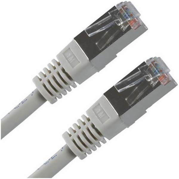 FTP patchcord, Cat.5e, RJ45 M-0,5m, chroniony, szary, eco...
