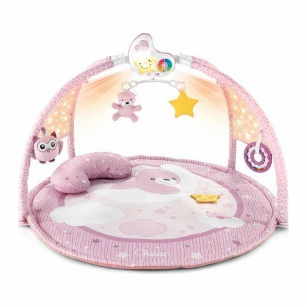 Chicco Baby podložka 3v1 s melodiemi a projektorem růžová
