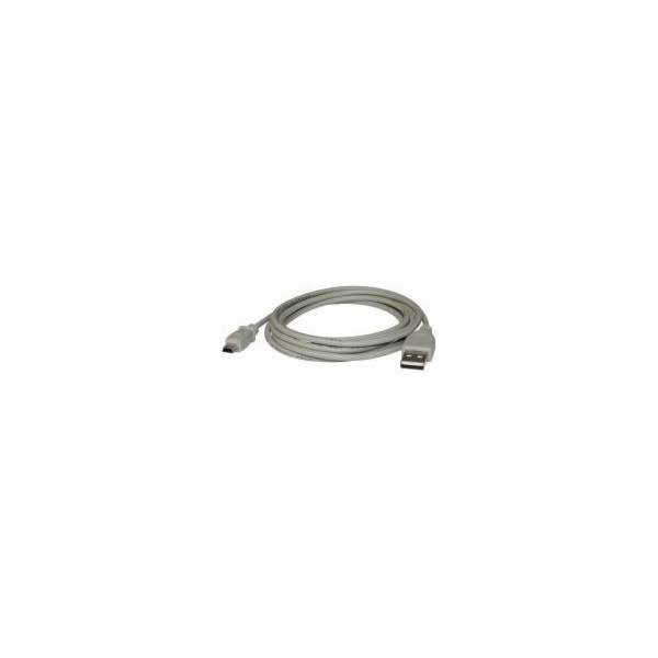 Logo kabelu USB USB-A – miniUSB 3 m šedý (10223)