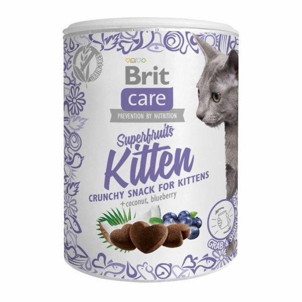 Brit Care Cat Snack Superfruits Kitten 100g pamlsky pro k...