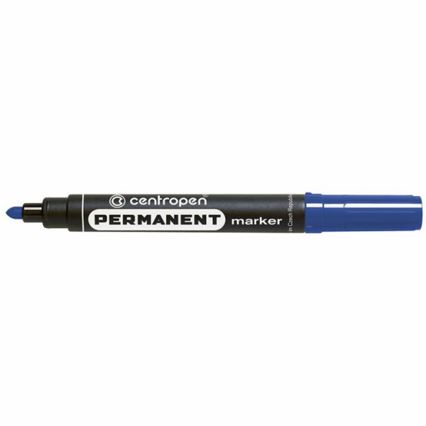 Centropene modrý permanentní popisovač s kulatým hrotem 2...