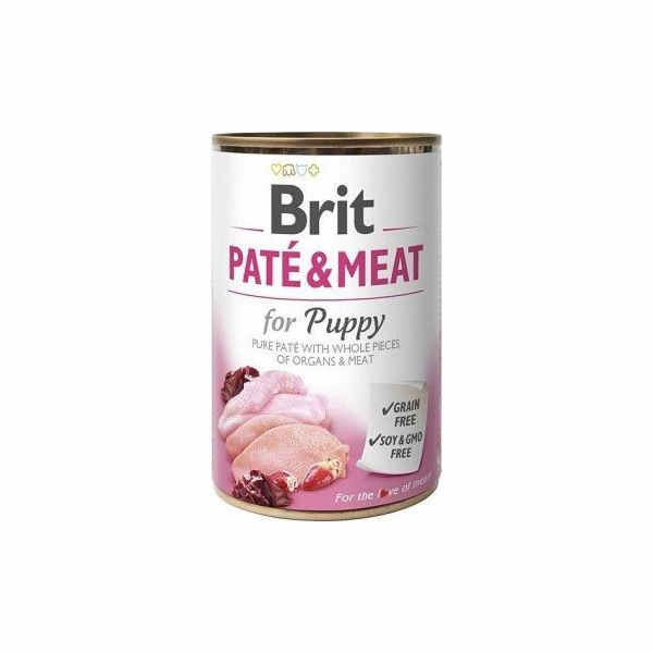 BRIT  Pate & Meat Dog Puppy plechovka 400g
