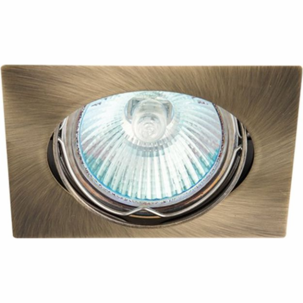 GREELUX Halogenové očko 12V MR16 GU5,3 50W patinovaná mos...