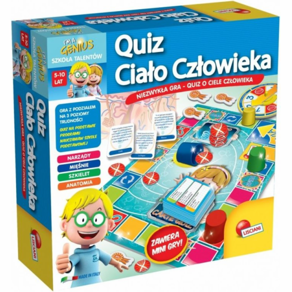 Lisciani, jsem génius. Kvíz - Lidské tělo (304 -PL67794)