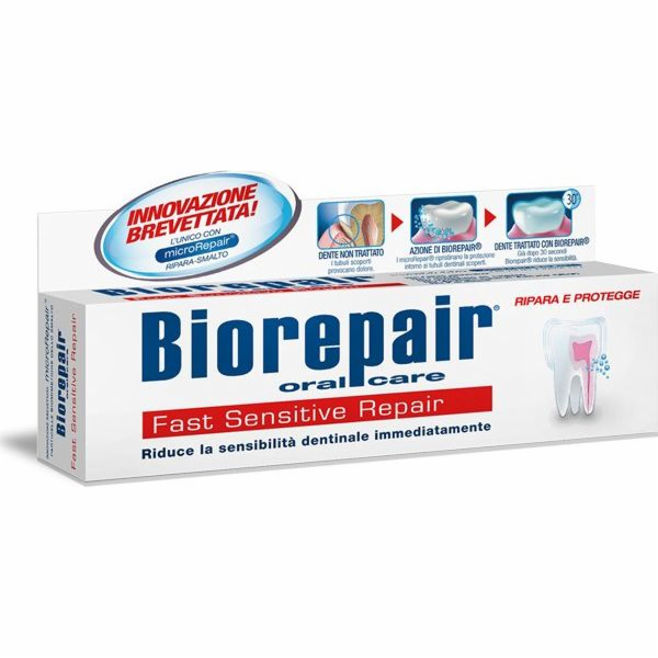 Biorepair&nbsp;zubní&nbsp;pasta&nbsp;pro&nbsp;rychlou&nbsp;a&nbsp;citlivou&nbsp;obnovu&nbsp;75&nbsp;ml