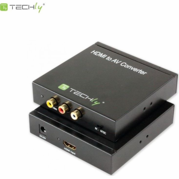Techly AV adaptér RCA (Cinch) x3 - HDMI černý (301672)