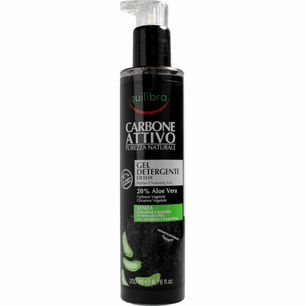 Equilibra Carbo Detox čisticí gel Aloe Vera 200 ml