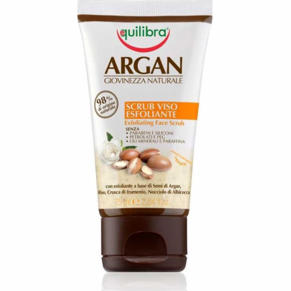 Equilibra Exfoliační peeling na obličej Argan 75 ml